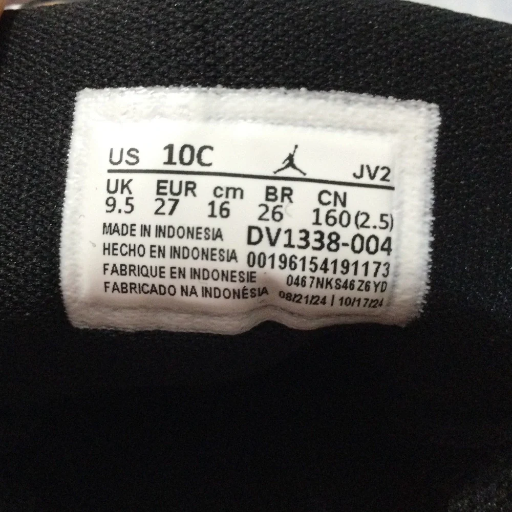 Nike Jordan 1 Mid Se Toddler Color Black/Dark Concord/White - Picture 12 of 15